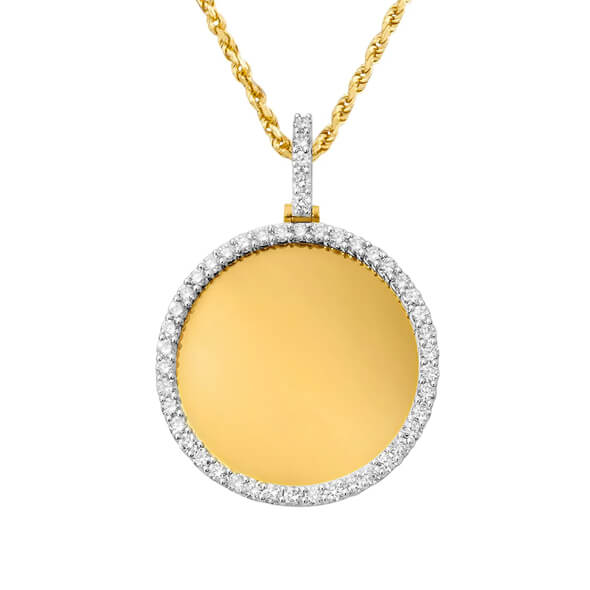 10K Gold 1.00 CT Diamond Memory Pendant 