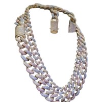 Tricolor Cuban Link Set